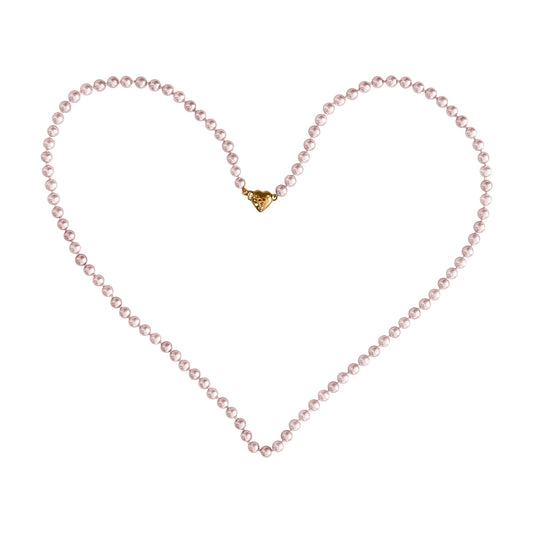 Pink Lake cultured freshwater pearl beachlove necklace / Arpaia