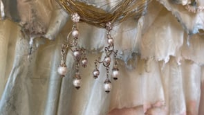 Panoramic video of Rain Goddess beachlove chandelier earrings