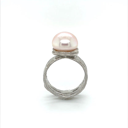 Upright View Full Moon beachlove silver ring / Kimberly Arpaia