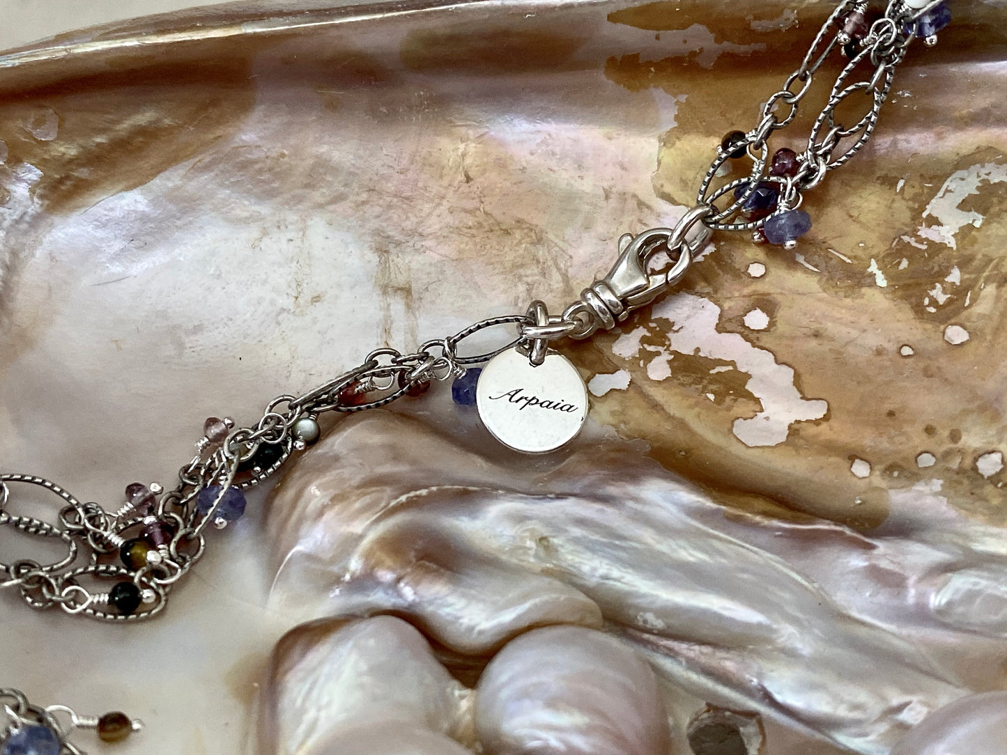 Arpaia Silver Jewelry Tag and Swivel Lobster Clasp